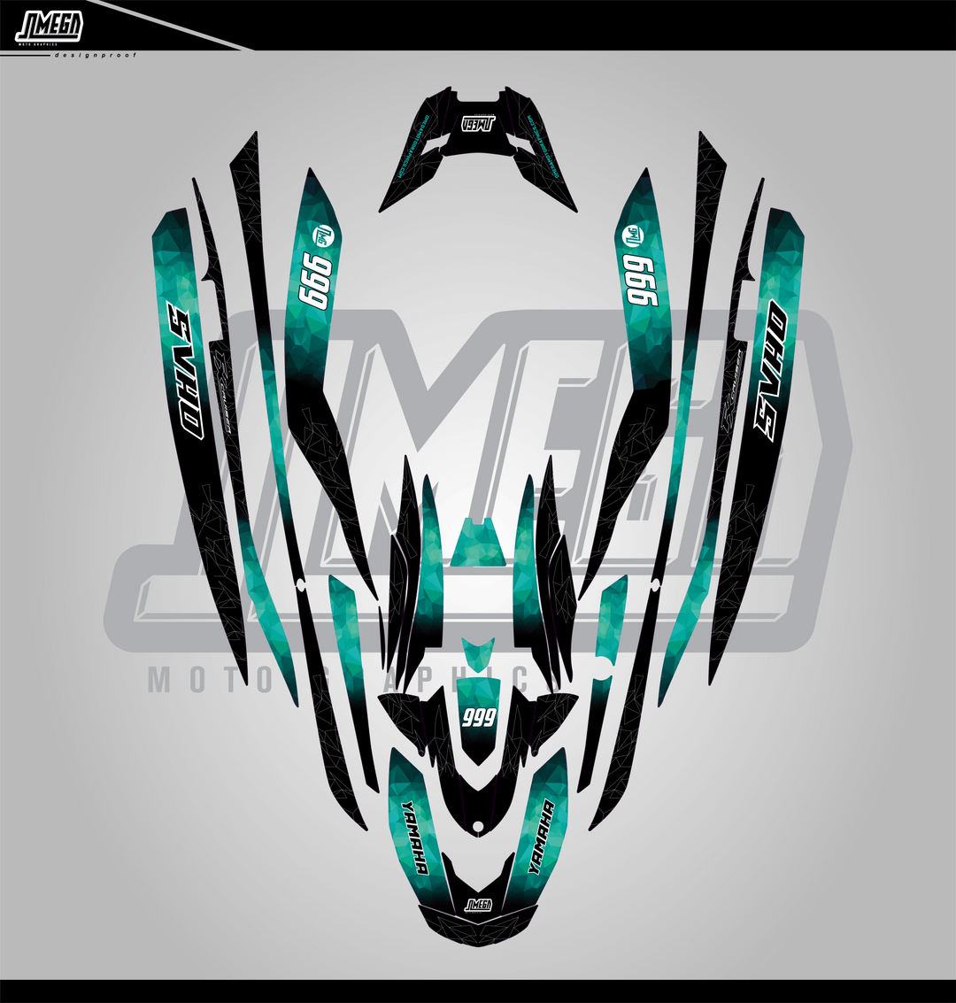 Polygons Jet Ski Graphics Kit
