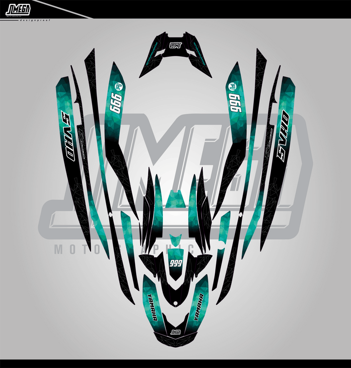 Polygons Jet Ski Graphics Kit