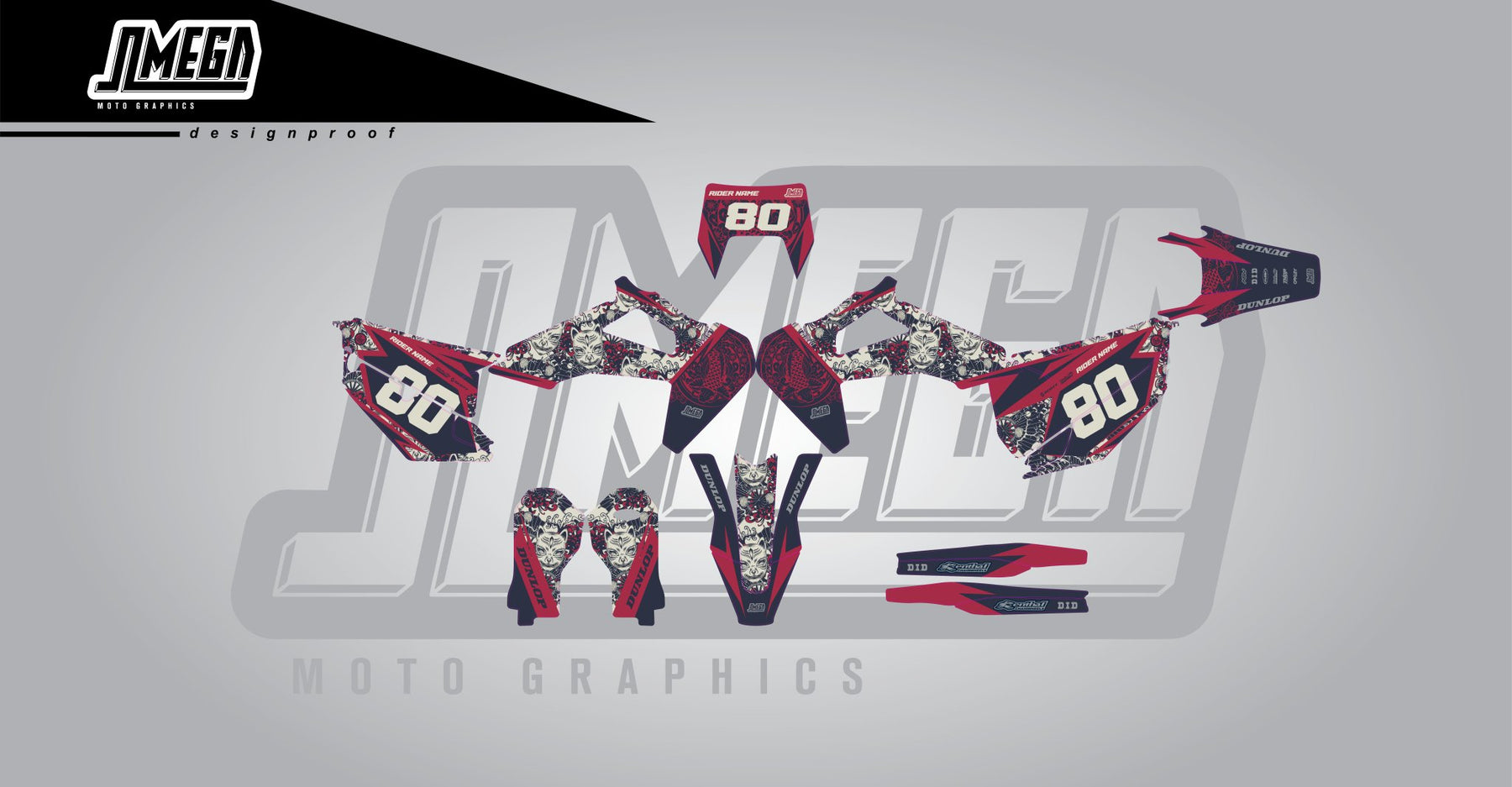 Hayami Graphics Kit | MX Graphics – Omega Moto Graphics