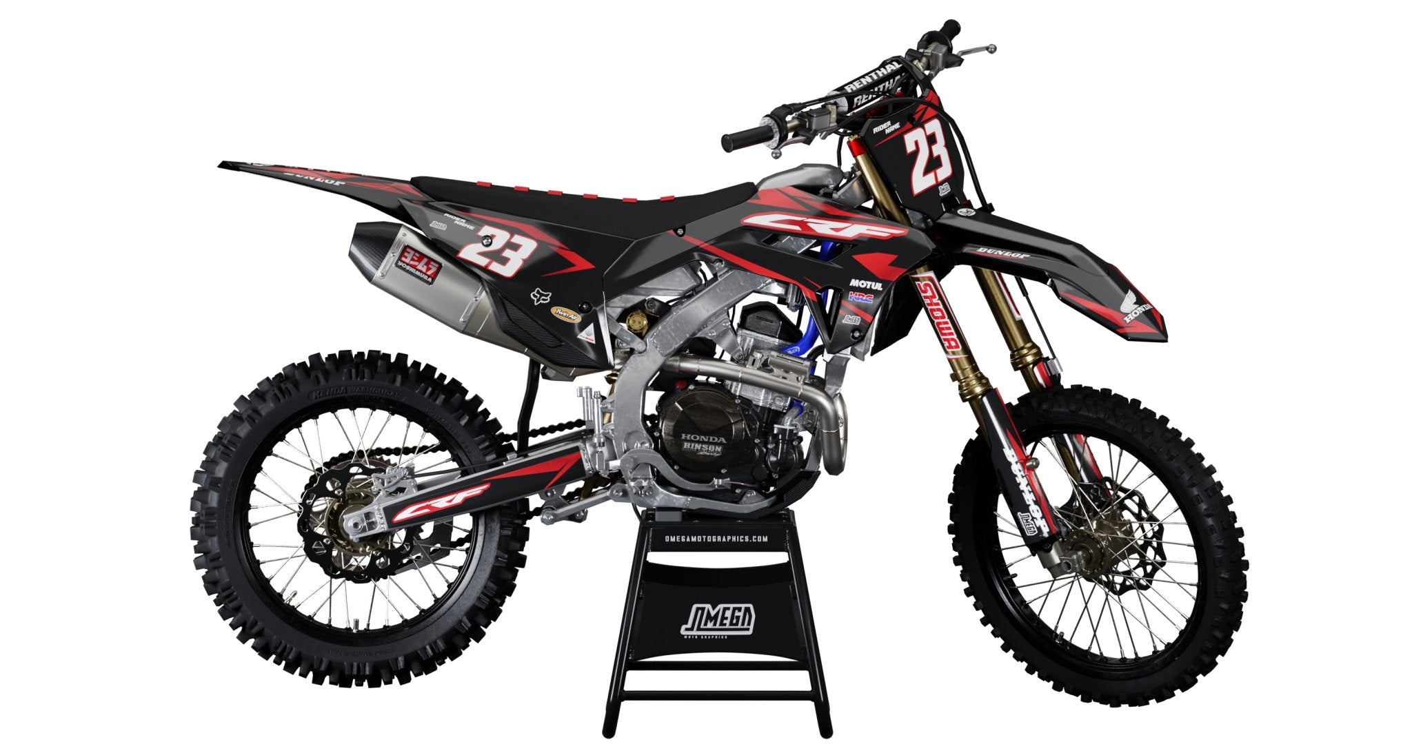 Metallic Red Graphics Kit | MX Sticker Kit – Omega Moto Graphics