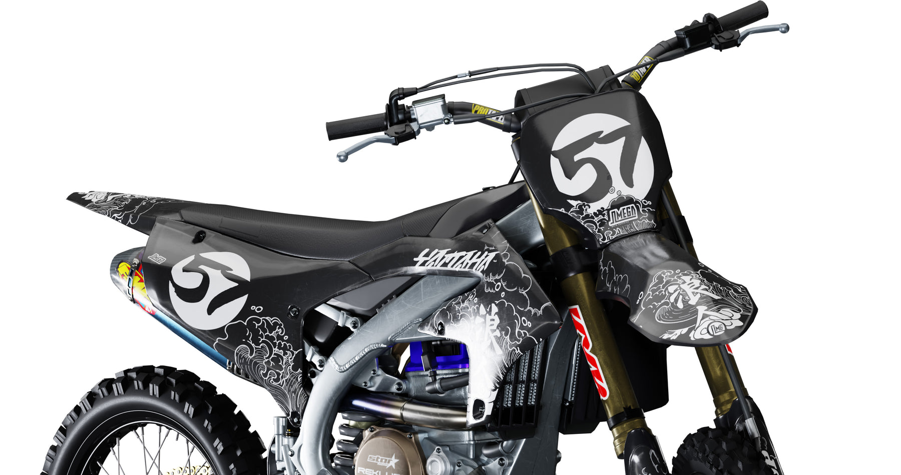 Yamaha Jap Concept Graphics Kit | Dirt Bike Stickers – Omega Moto Graphics