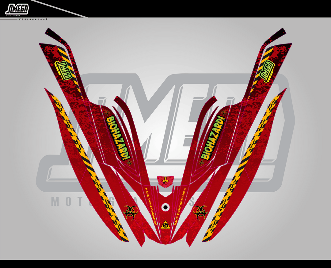 Biohazard Jet Ski Graphics Kit