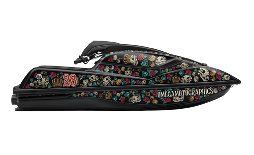 Dark Bloom Jet Ski Graphics Kit