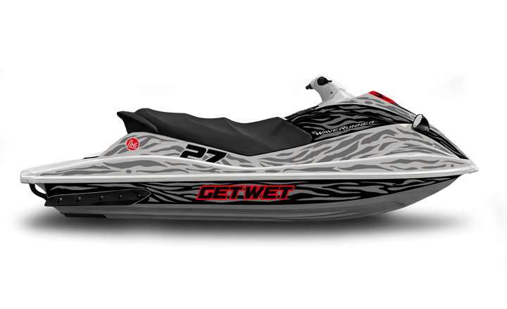 Silver Predator Jet Ski Graphics Kit