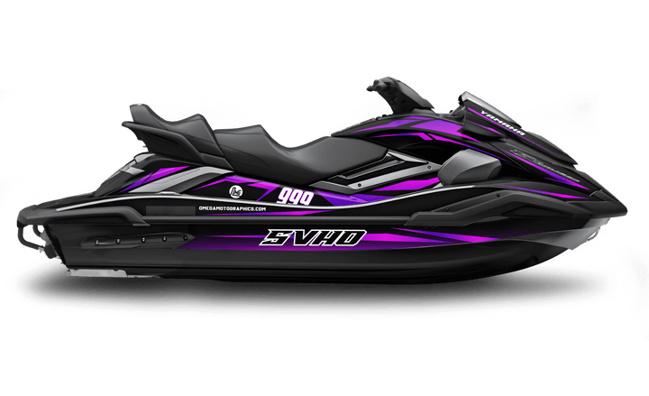 Metallic Purple Jet Ski Graphics Kit