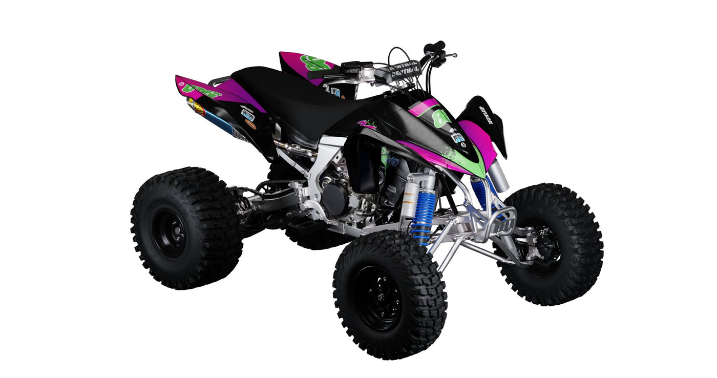 Kawasaki Black 50th Quad Graphics Kit