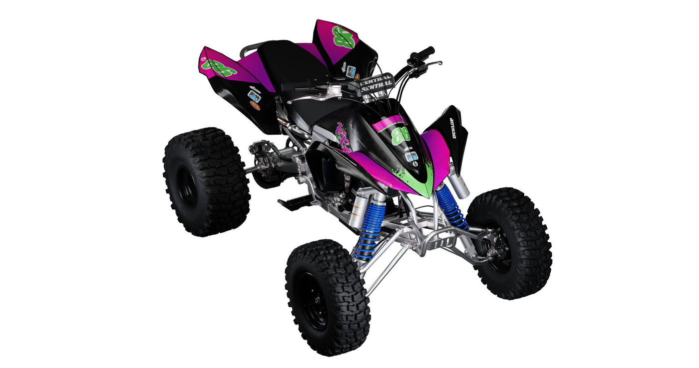 Kawasaki Black 50th Quad Graphics Kit