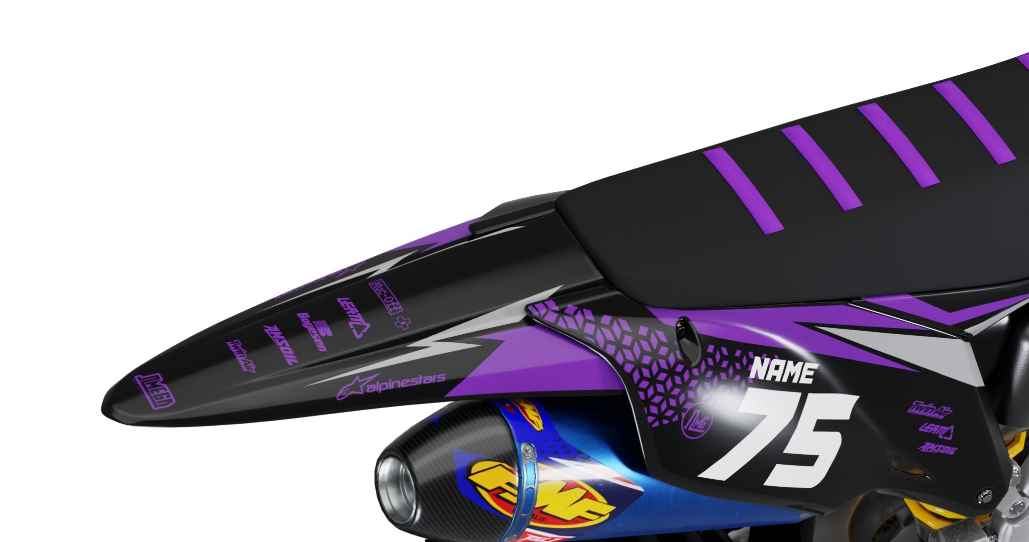 Kool Aid Purple Graphics kit | Dirt Bike Stickers – Omega Moto