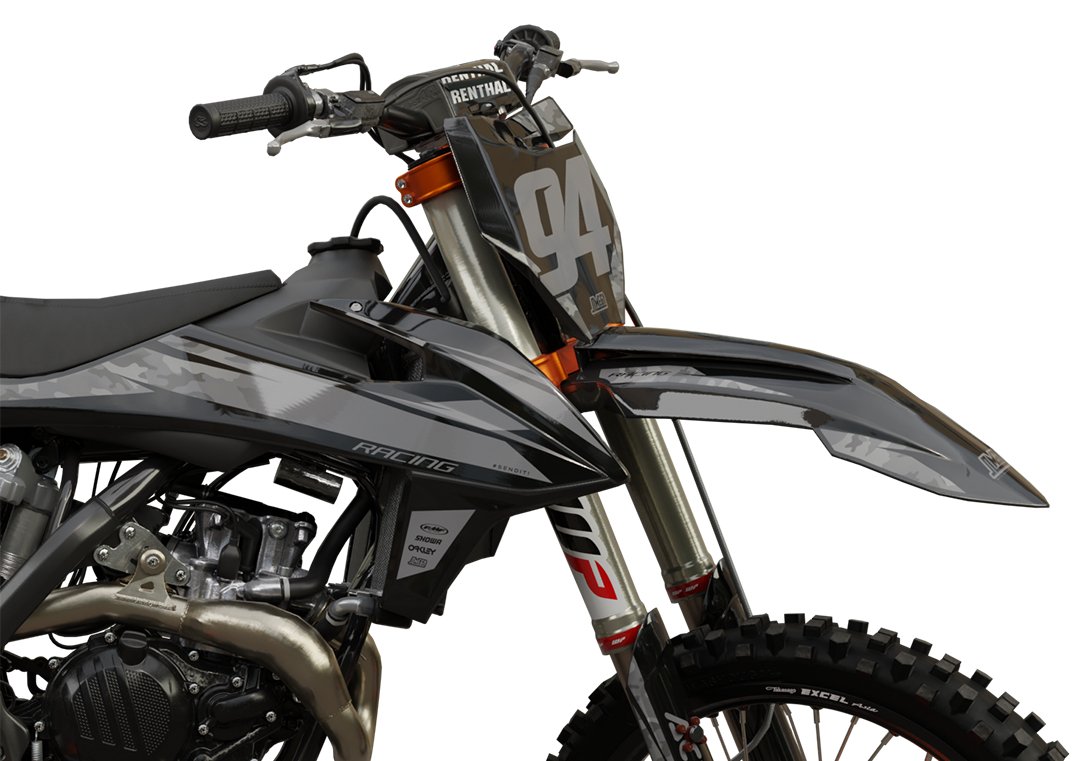 ktm grey camo graphics kit