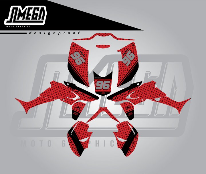 The Loui Experience Red Quad Graphics Kit