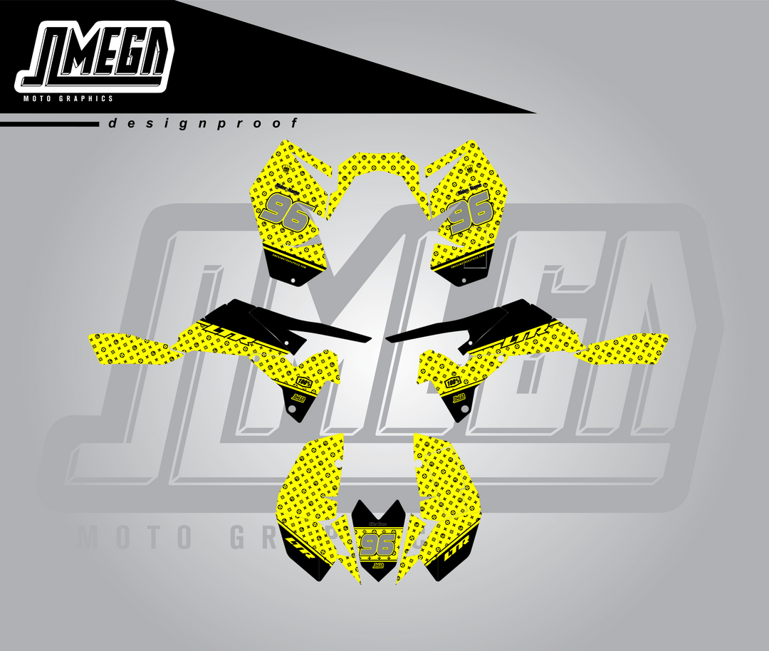 The Loui Experience Yellow Quad Graphics Kit