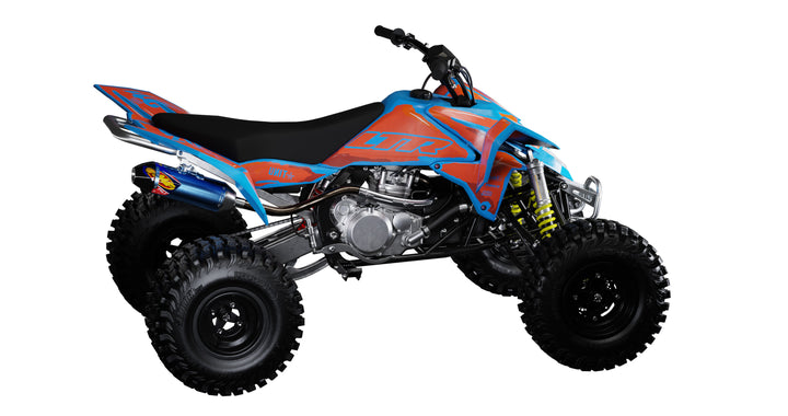 Blue and Orange Manga Quad Graphics Kit