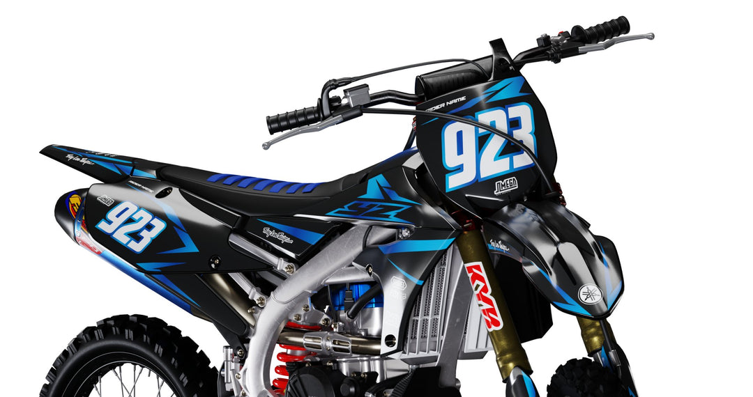 Yamaha Metallic Blue Graphics Kit
