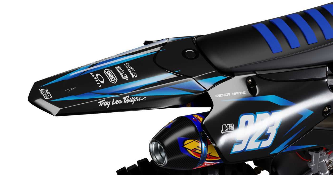 Yamaha Metallic Blue Graphics Kit