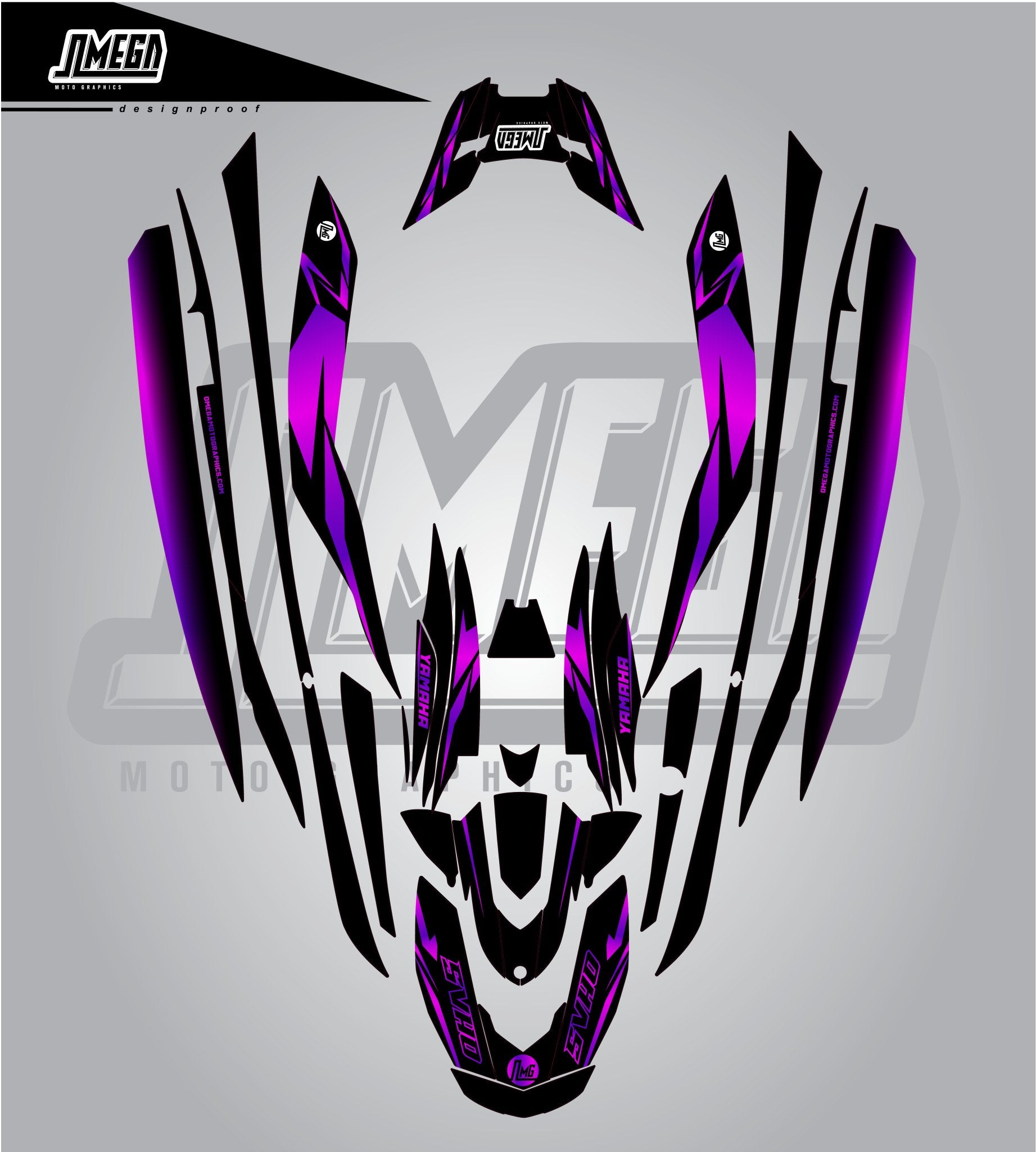 Metallic Purple Jet Ski Graphics Kit – Omega Moto Graphics