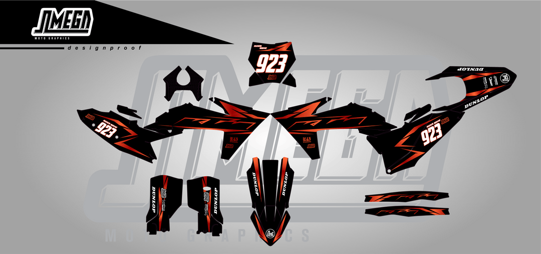 Orange Metallic Graphics Kit