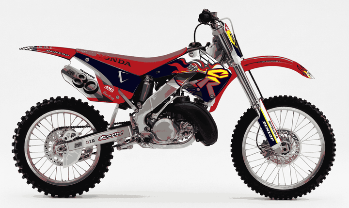 honda cr 250 90s retro cr style graphics kit