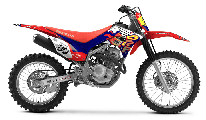 honda crf 250f 90s retro cr style graphics kit