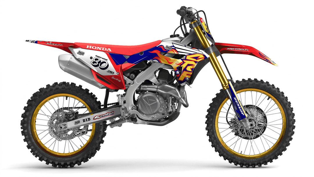 honda crf 250r 90s retro cr style graphics kit
