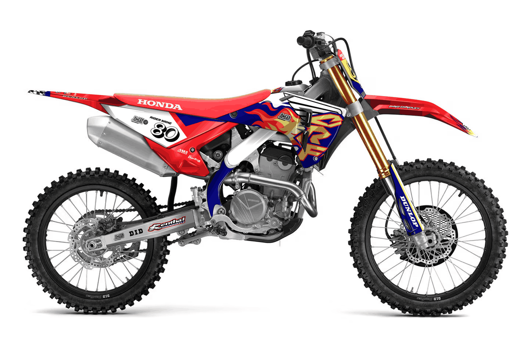 honda crf 450r 90s retro cr style graphics kit