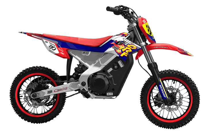 honda crf e2 90s retro cr style graphics kit