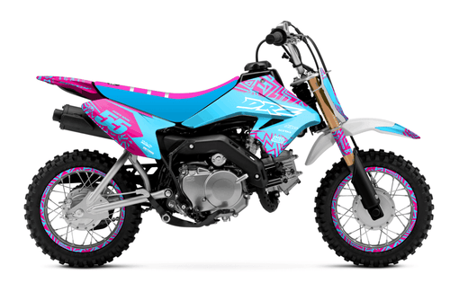 Blue Radix Sticker kit for Suzuki DRZ 70 2009 - 2013
