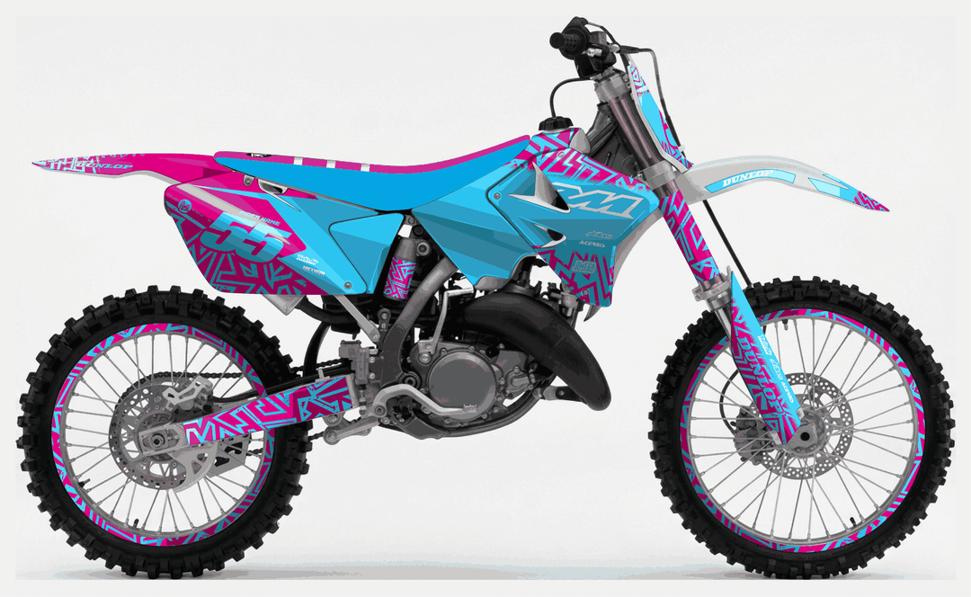 suzuki rm 125 blue radix graphics kit