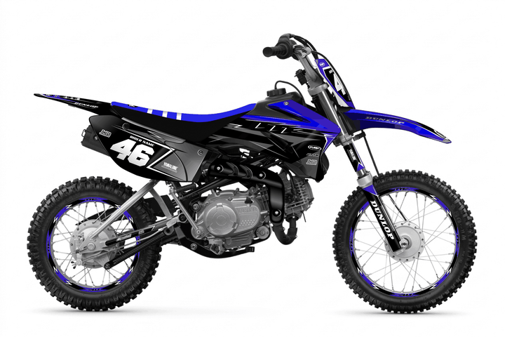 yamaha ttr 110 black concept graphics kit