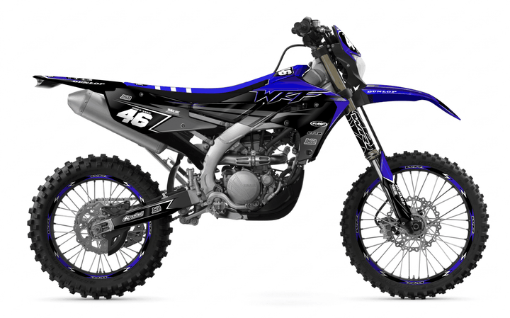 yamaha wr250f black concept graphics kit