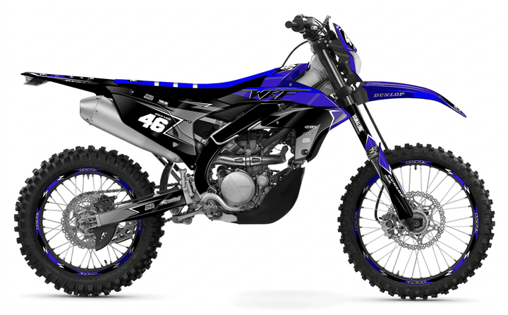 yamaha wr250f black concept graphics kit