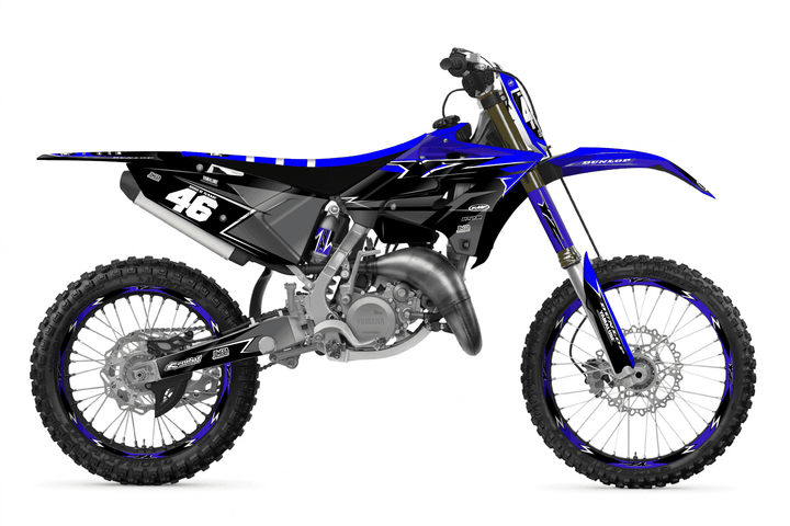 yamaha yz125x black concept graphics kit
