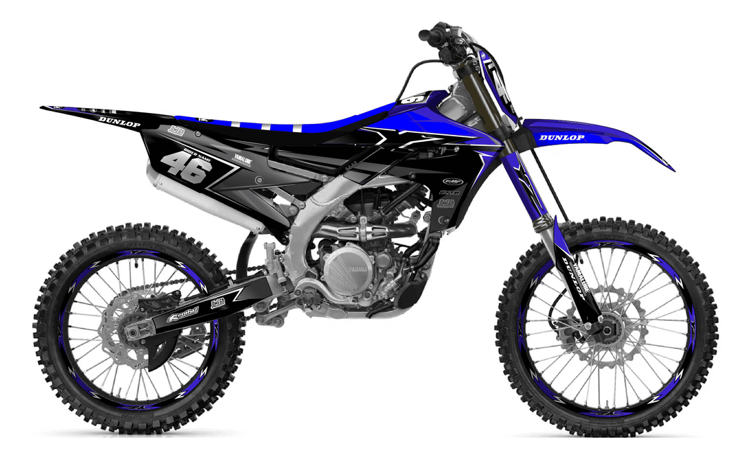 yamaha yz450fx black concept graphics kit
