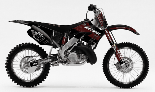 Red Death Star Sticker kit for Honda CR 125 2000 - 2001