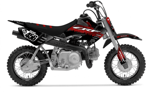 Red Death Star Sticker kit for Honda CRF 50 2013 - 2027