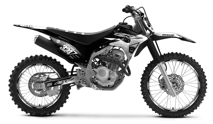 honda crf 250f black expansion graphics kit