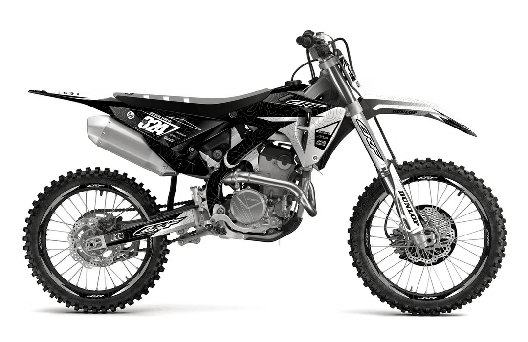 honda crf 250r black expansion graphics kit