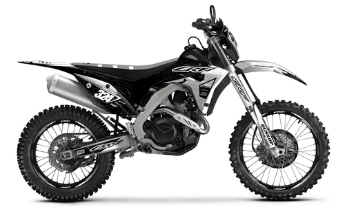 Black Expansion Sticker kit for Honda CRF 450X 2019 - 2024