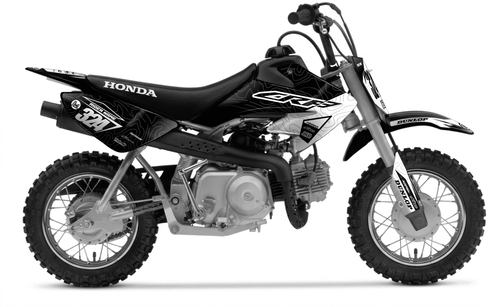 Black Expansion Sticker kit for Honda CRF 50 2013 - 2025