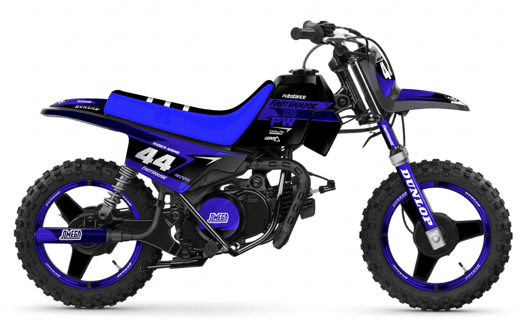 yamaha pw 50 blue boss graphics kit