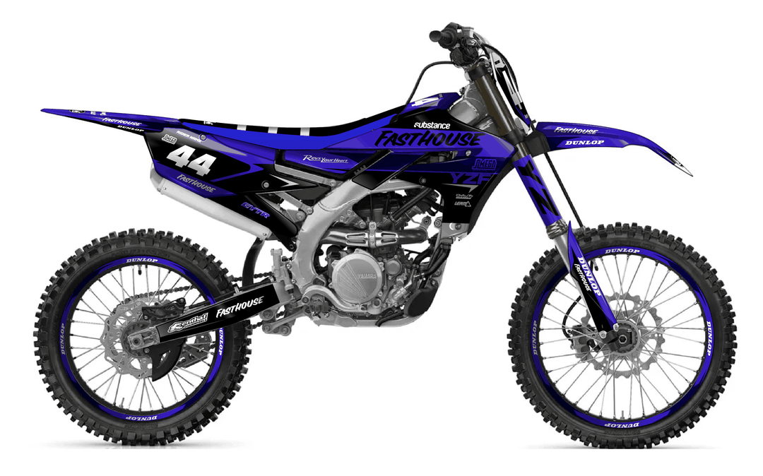 yamaha yz250f blue boss graphics kit