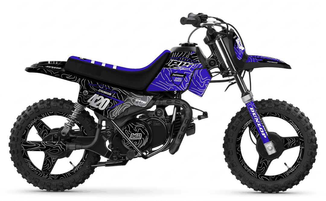 yamaha pw 50 blue chungus graphics kit