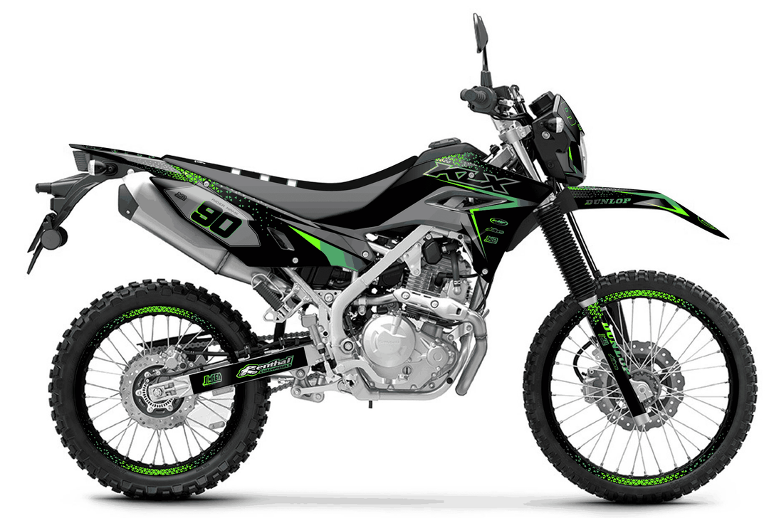 kawasaki klx 230 bright graphics kit