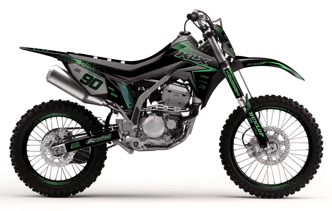 kawasaki klx 300r bright graphics kit