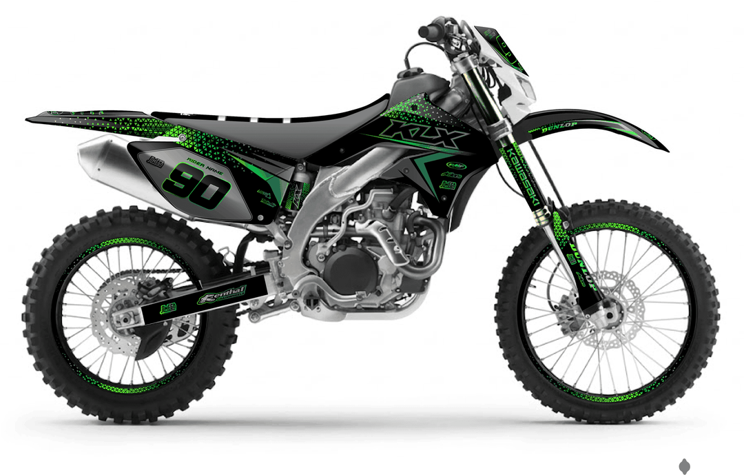 kawasaki klx 450 bright graphics kit