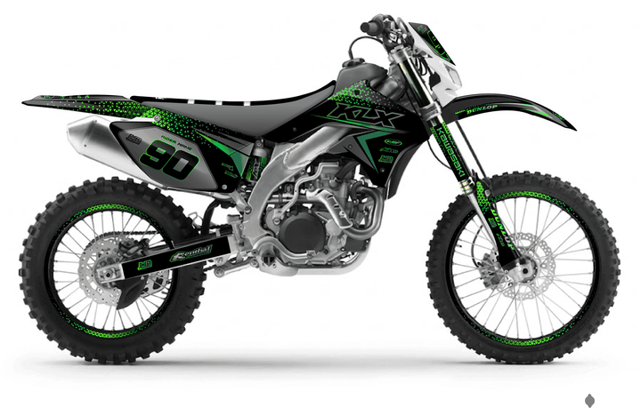 kawasaki klx 450 bright graphics kit