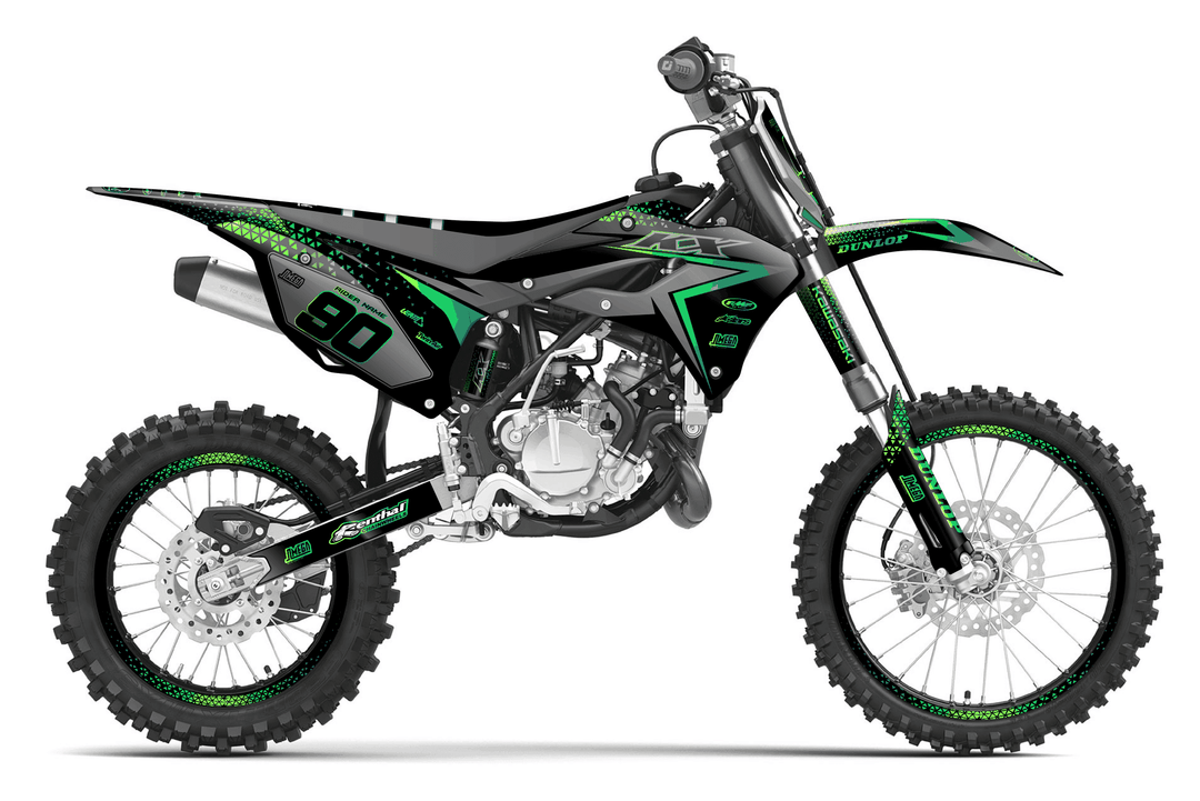 kawasaki kx 85 bright graphics kit