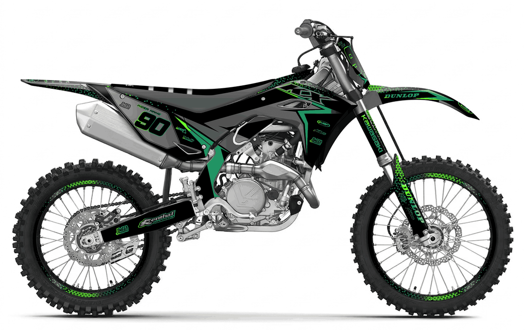 kawasaki kxf 250 bright graphics kit