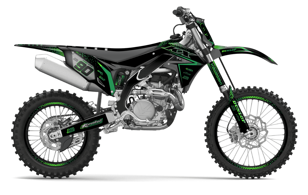 kawasaki kxf 450 bright graphics kit