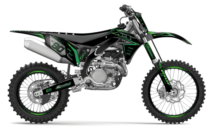 kawasaki kxf 450 bright graphics kit