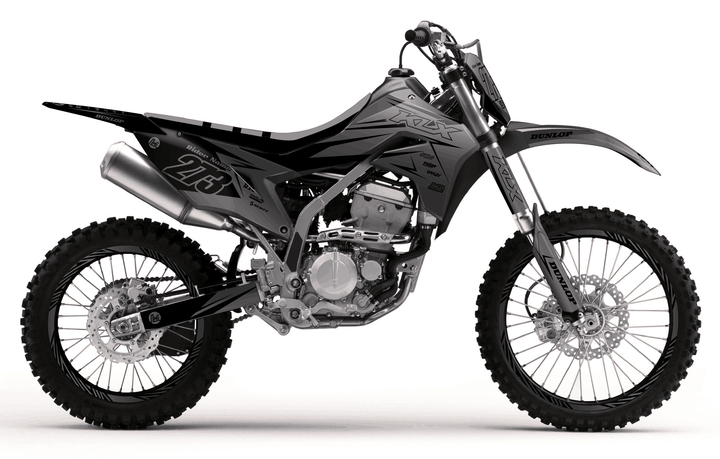 kawasaki klx 300r clean grey graphics kit